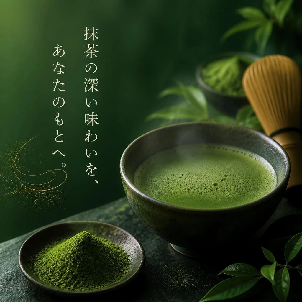 抹茶の深い味わいを、あなたのもとへ。