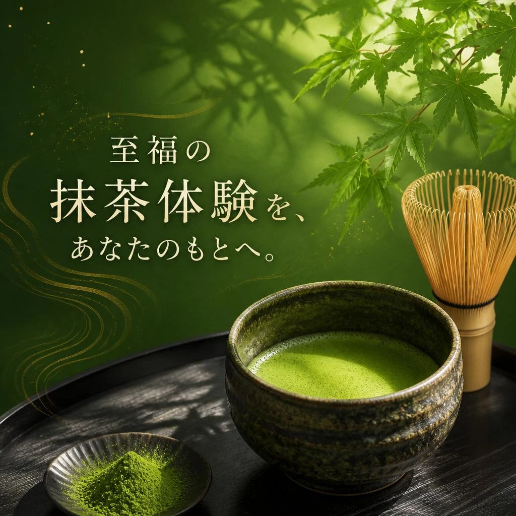 至福の抹茶体験を、あなたのもとへ。