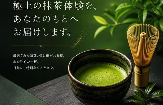 極上の抹茶体験を、あなたのもとへお届けします。