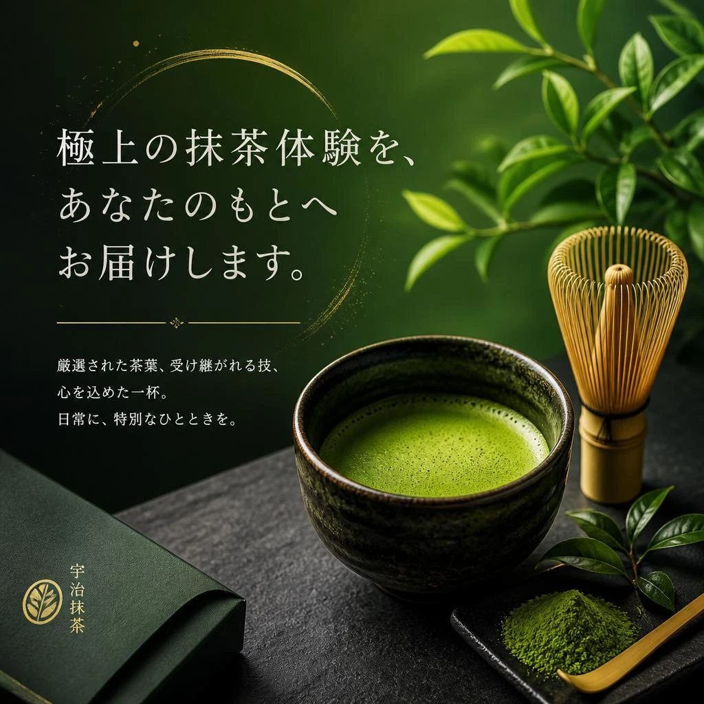 極上の抹茶体験を、あなたのもとへお届けします。